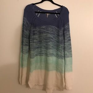 Kirra Blue Ombré Sweater Size Large