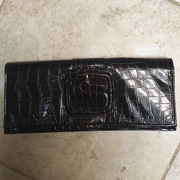 Chocolate brown clutch