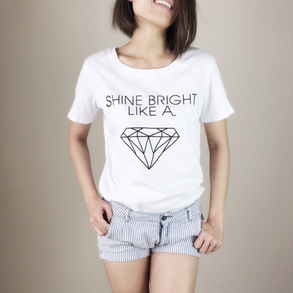 Shine bright like a diamond tee - Picture 2 of 2