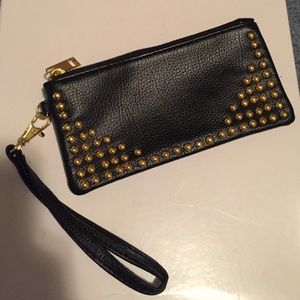 Mini gold stud wristlet