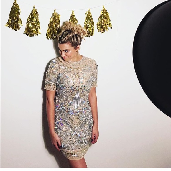 ASOS bejeweled dress