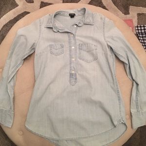 Jcrew chambray popover shirt!
