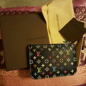 Rare LV KEY/COIN/CC HOLDER - multi color pattern