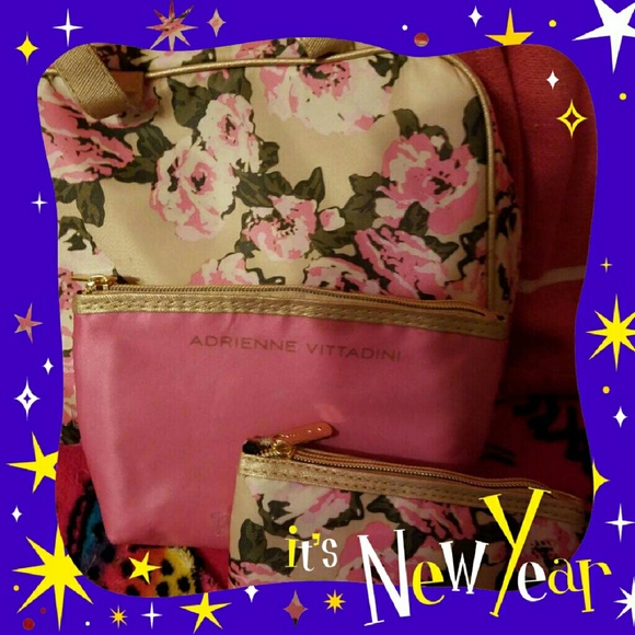 *FINAL* ADRIENNE VITTADINI 3 PIECE MAKE UP BAGS
