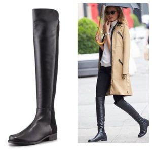 NIB Stuart Weitzman 50/50 Leather OTK Boots