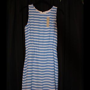 ⚡️REDUCED⚡️JCrew Blue&White Stripe Dress 2 NWT