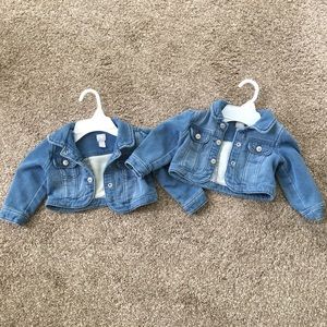Gap 12-18 month girls jean jackets