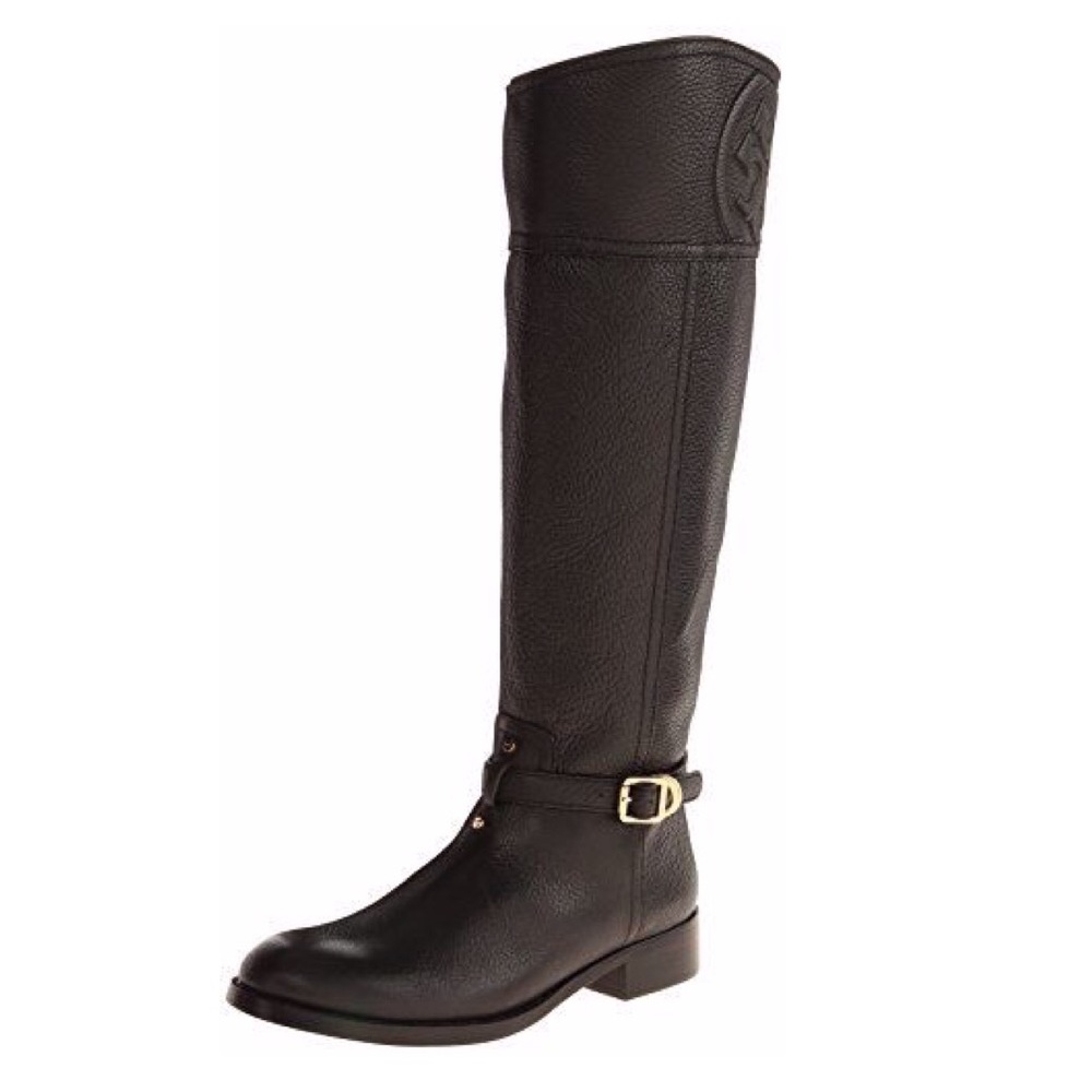 💯Auth Tory Burch Black Marlene Riding Boots 6.5