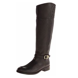💯Auth Tory Burch Black Marlene Riding Boots 6.5