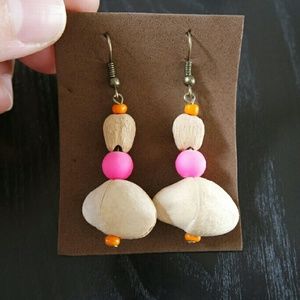 ⚡SALE⚡Metal and seed earrings from Mexico