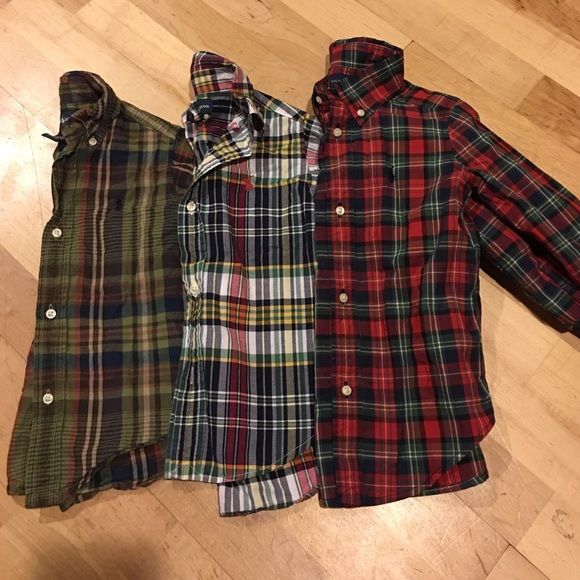 3 Ralph Lauren button down shirts