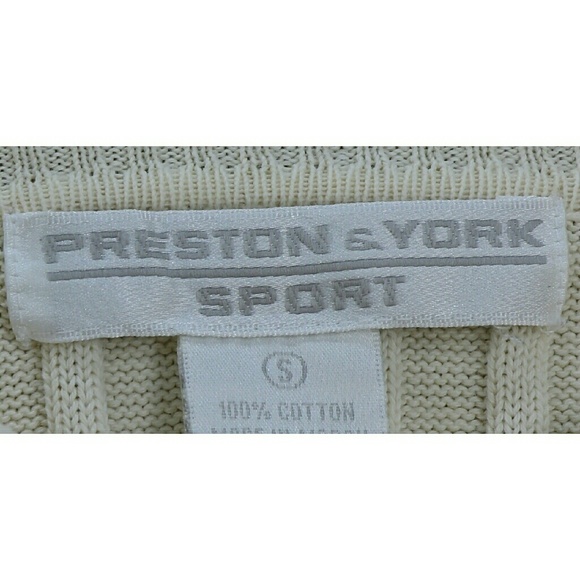 Preston & York Sweaters - Ivory Cream Ribbed Sweater Longsleeve Vintage Smal Preston & York Sweaters - Ivory Cream Ribbed Sweater Longsleeve Vintage Smal
