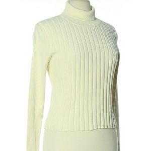 Preston & York Sweaters - Ivory Cream Ribbed Sweater Longsleeve Vintage Smal Preston & York Sweaters - Ivory Cream Ribbed Sweater Longsleeve Vintage Smal