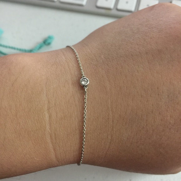 Sale!!Tiffany diamond by the yard bracelet