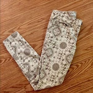 Free People Print Jeans/Pants