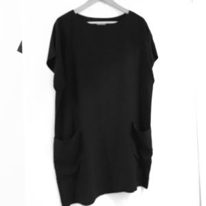 Joie silk black dress with pockets