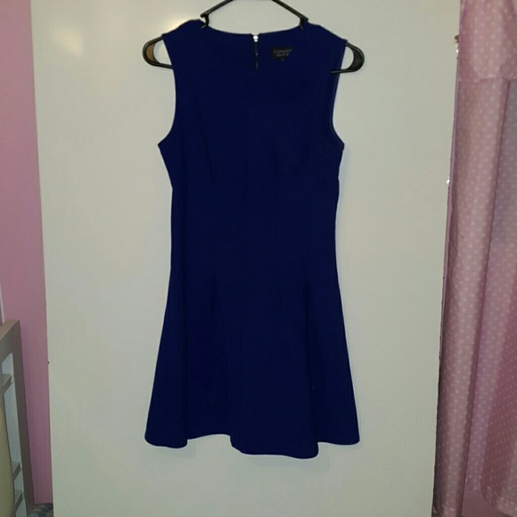 Blue skater dress
