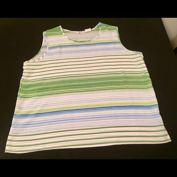 The TOG Shop 1X Blue/Green/White Striped Shirt.