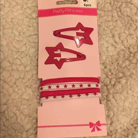 Star hair clips and hair ties