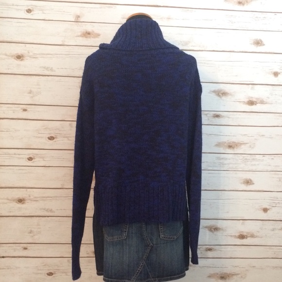 VINTAGE AMERICA Marled Cable Cowl Neck Sweater - Picture 2 of 4