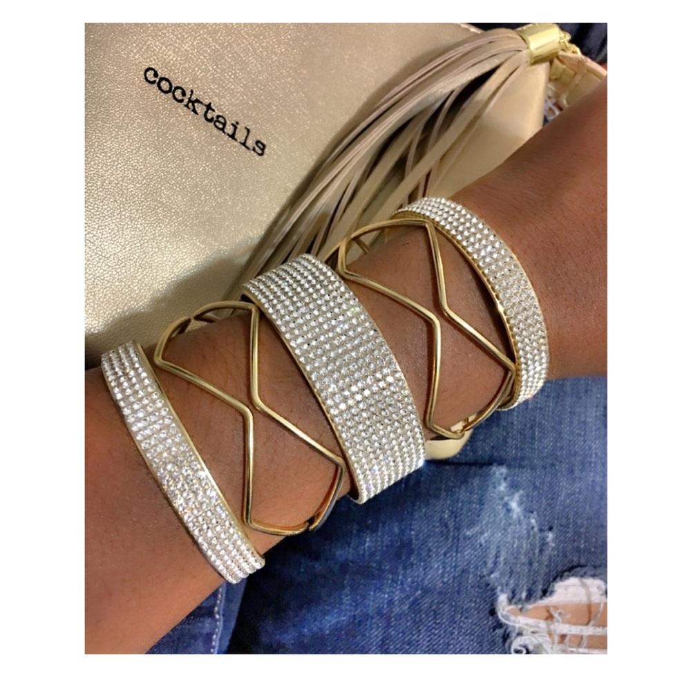Crystal-Stoned Arm Cuff