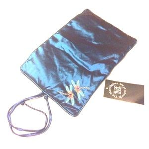 NWT Silk Tiffany dragonfly jewelry travel case