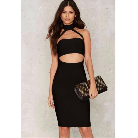 Black Body Con Dress