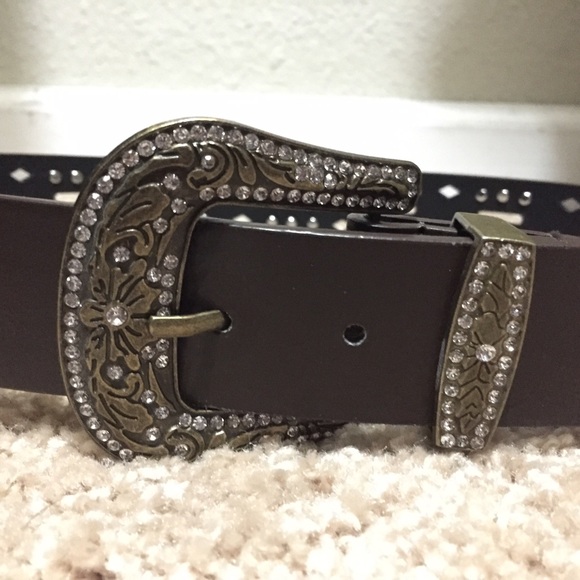 Studded Rhinestone Belt