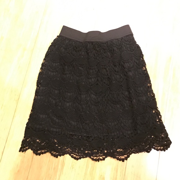 Lace black Charlotte Russe skirt