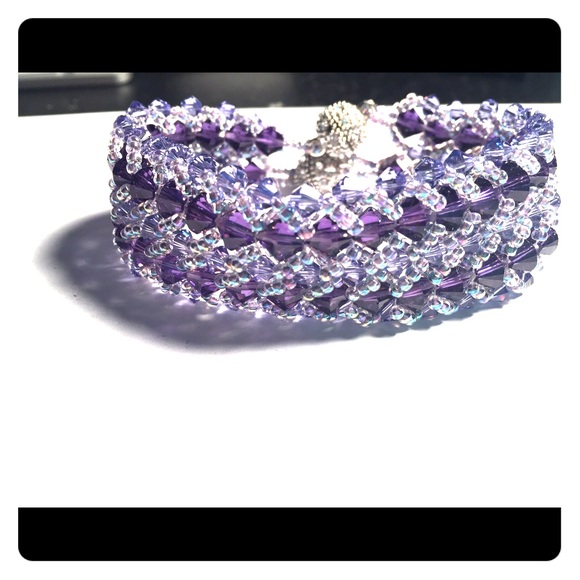 Handmade Swarovski crystal bracelet