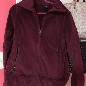 North Face zip up jacket! Super soft!!