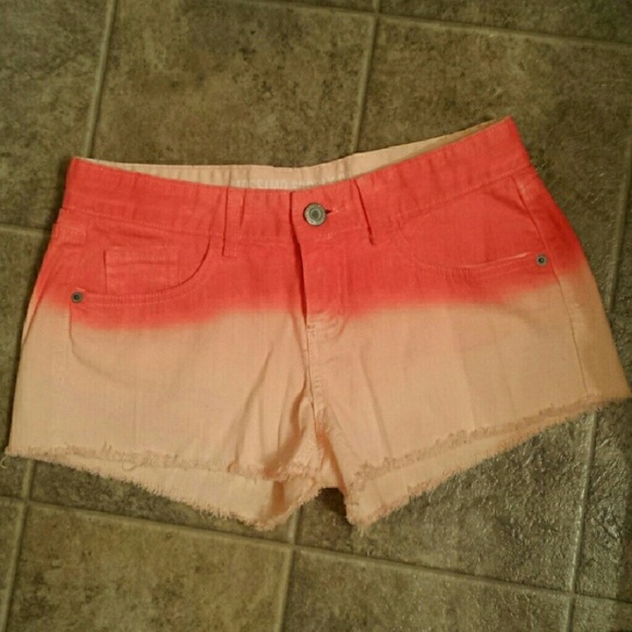 Orange ombre shorts