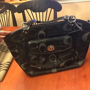 Black Coach Cloth Purse