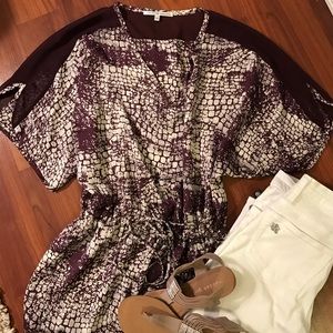 Purple sheer blouse