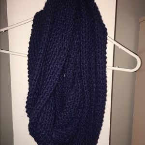 Navy blue infinity scarf