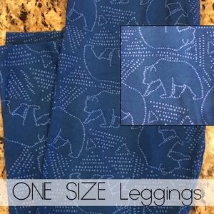 Lularoe Polar Bears OS leggings NEW