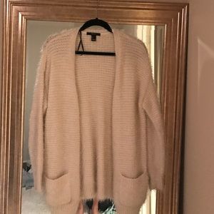 Forever 21 fuzzy faux mohair cardigan