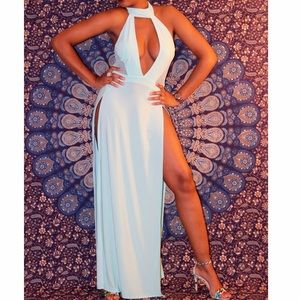 House of CB high slit dress