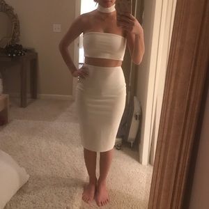 Missguided choker bandeau dress