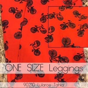 Lularoe OS NEW rustic bicycle leggings 0-10