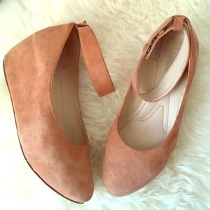 🆑Chloe Ballerina Suede Wedge Flatforms EU35