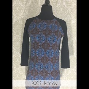 BNWT LulaRoe Randy Tee in XXS