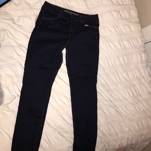 AE Hi-Rise Dark Wash Jegging