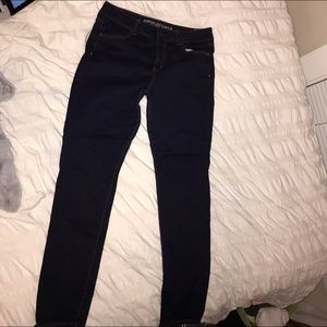 AE Hi-Rise Dark Wash Jegging
