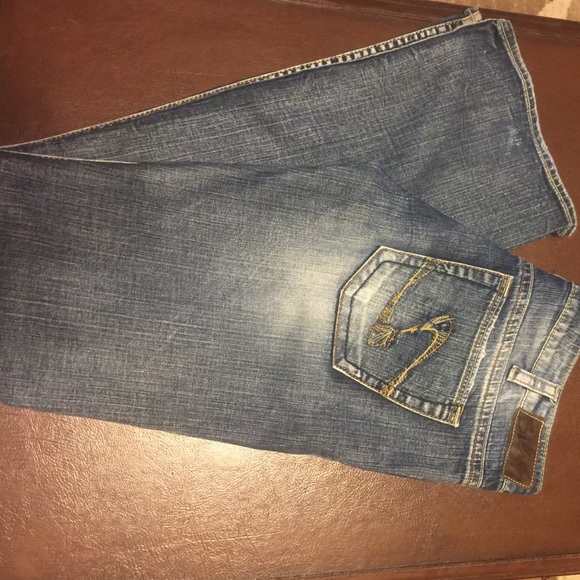 Women's Silver Boot cut Jeans. Size 31