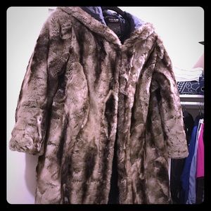 River Island Soft fur coat Size: S