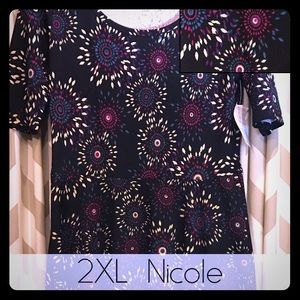 Gorgeous 2XL NWT LULAROE Nicole Fit&Are Dress