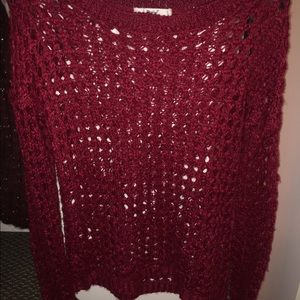 Red women's sweater