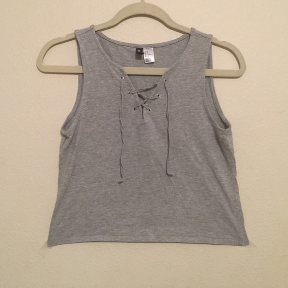 H&M Grey Crop Top