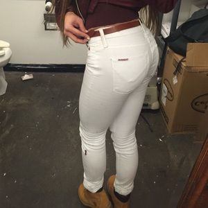 Hudson white jeans❤️ lightly warn :)